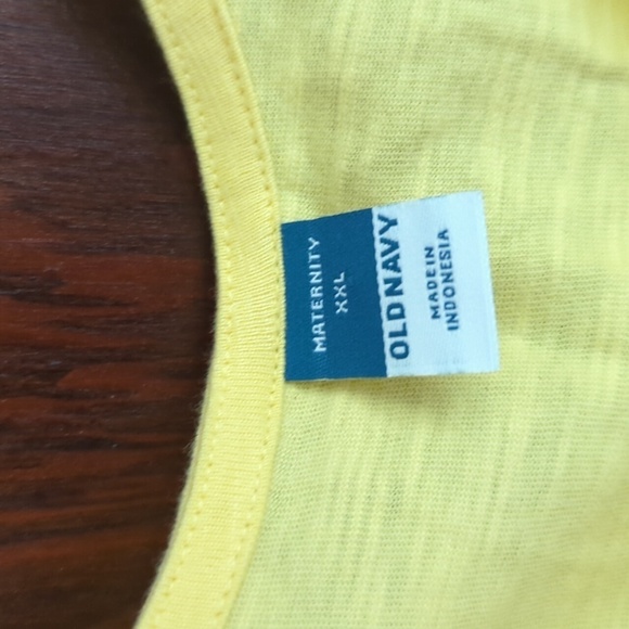 New with Tags Old Navy Maternity Yellow Tiered Maxi Dress Size XXL - Picture 4 of 7
